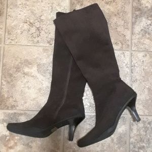 "Me Too" Sueded Brown Boots Size 7